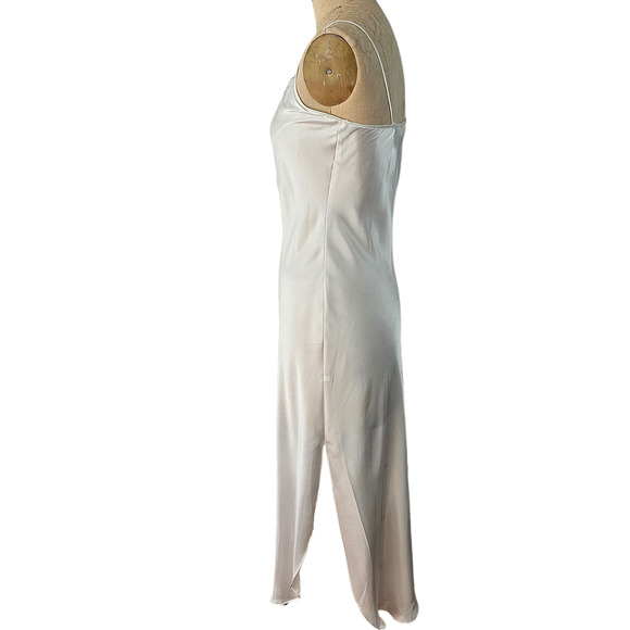 VTG Victoria Secret Gold label white 2 piece slip gown and bed jacket Small - Picture 9 of 16